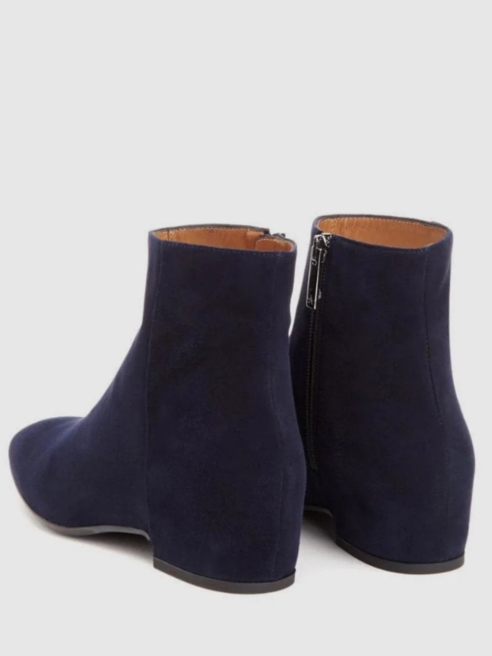 Summit White Mountain Italian Navy Suede Ankle Boots- NEW Sz 40